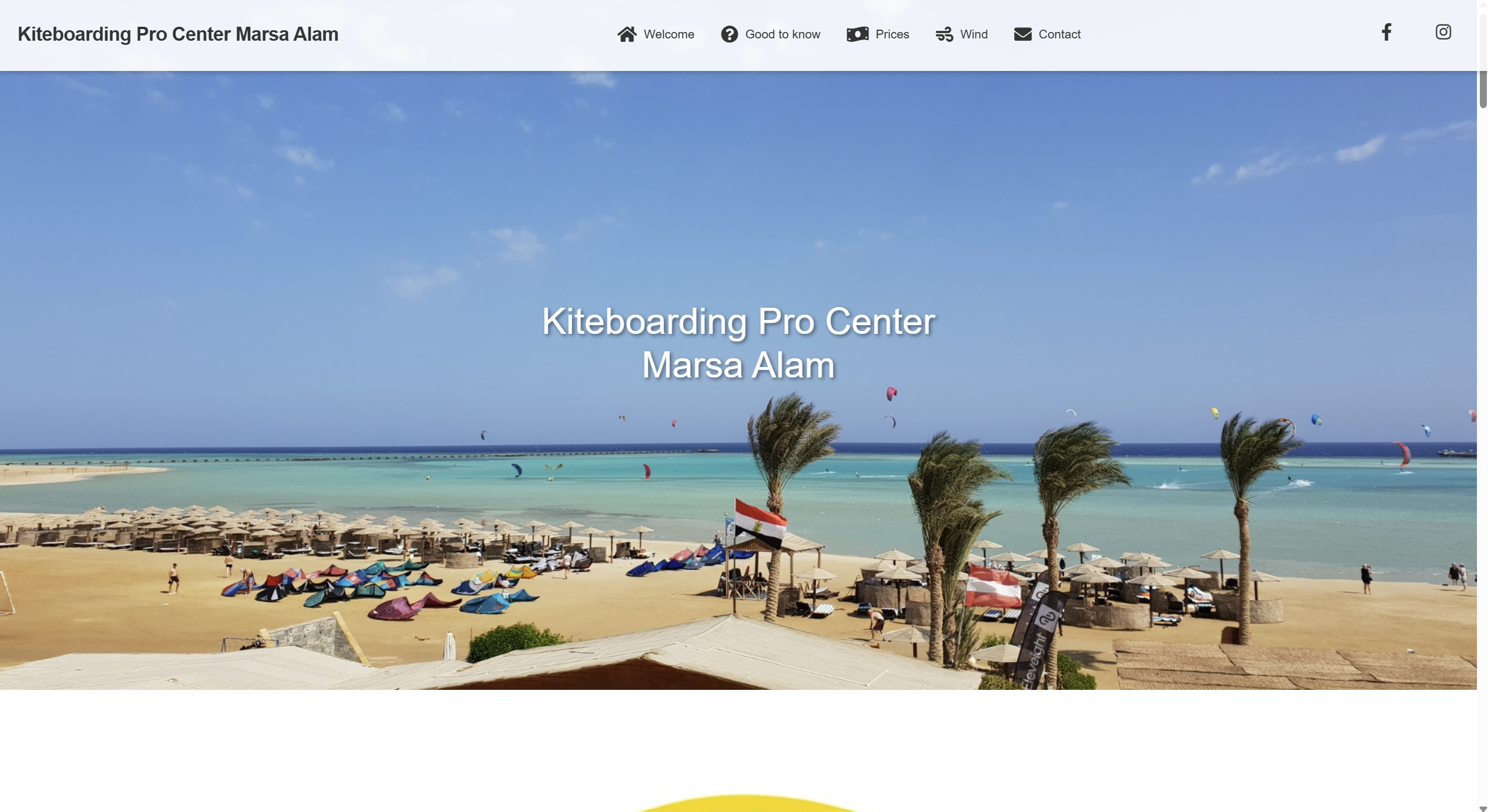 Vorschau Webseite Kite Center Marsa Alam